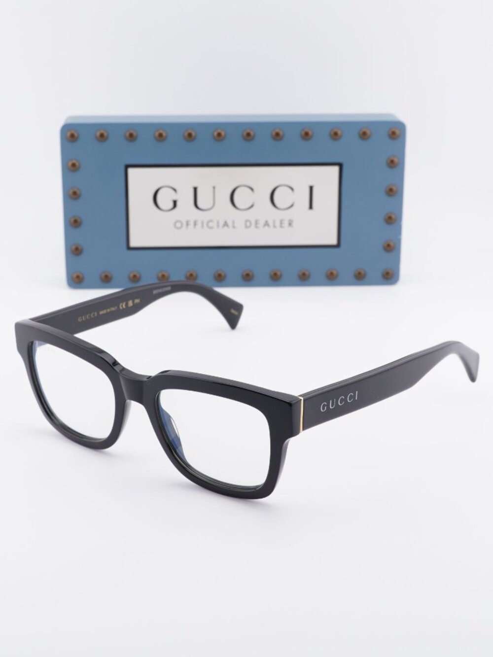 Gucci GG1138S 001 Square Sunglasses – Black / Clear to Grey Photochromic